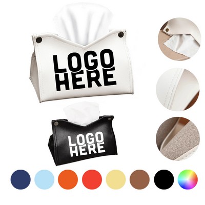 PU Leather Tissue Box