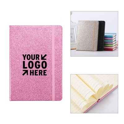 Glitter A5 Lined Notebook