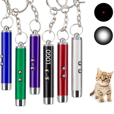 2" 1 Mini Cat Toy Laser Pointer Led Light