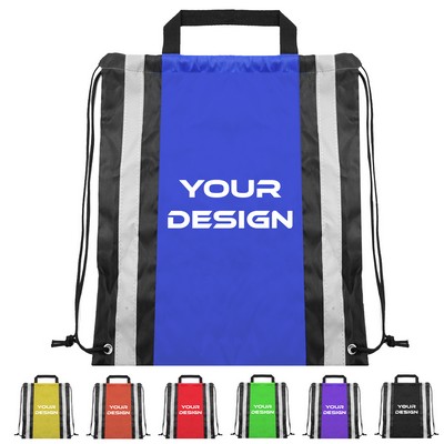 Reflective Drawstring Backpack