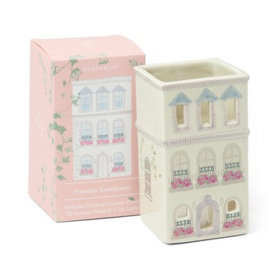 No. 09 - Parisian Townhouse Style Incense & Tea Light Holder Ceramic House