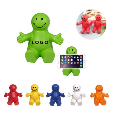 PU Smiley Mobile Phone Holder