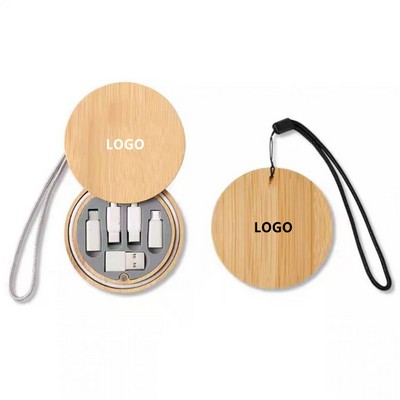 Bamboo Box Charging Cable Set