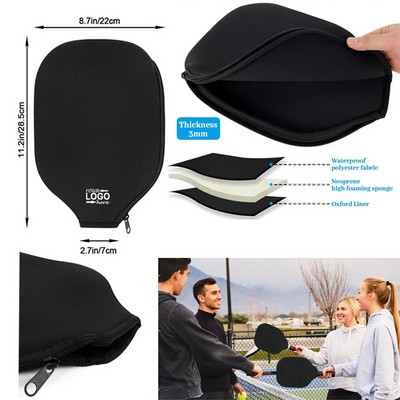 Neoprene Pickleball Paddle Cover Universal Case Size