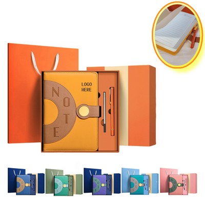 Color-Blocking Notebook And Pen Gift Set