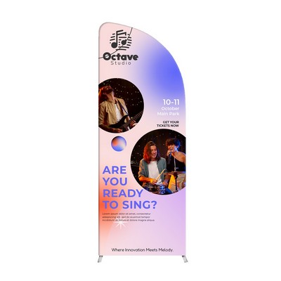MagLock Convex Fabric Display - 3'w x 8'h