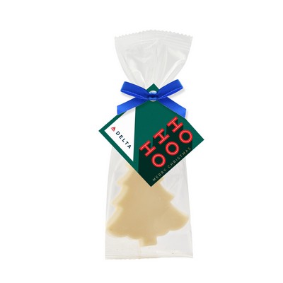 Belgian Chocolate Holiday Icons Favor Bag with White Chocolate Holiday Tree