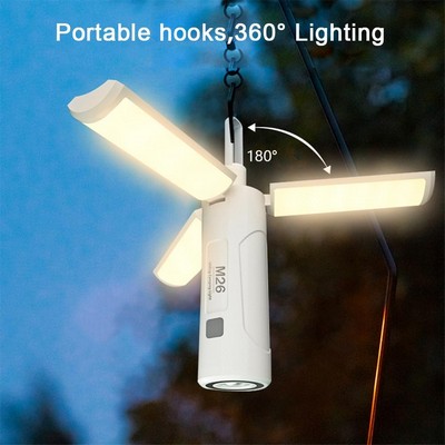 Foldable 2-in-1 LED Camping Lantern & Flashlight - 750 Lumen Rechargeable