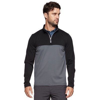 Flag & Anthem Men's Journey Performance Blocked 1/4 Zip Mock Neck