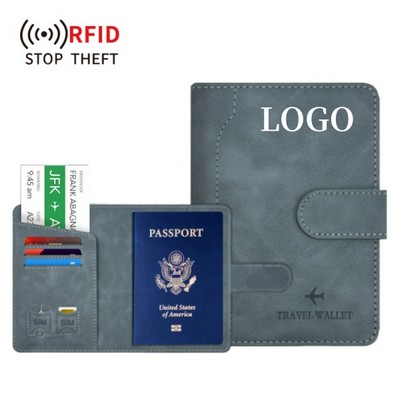 Rfid Blocking Leather Passport Holder