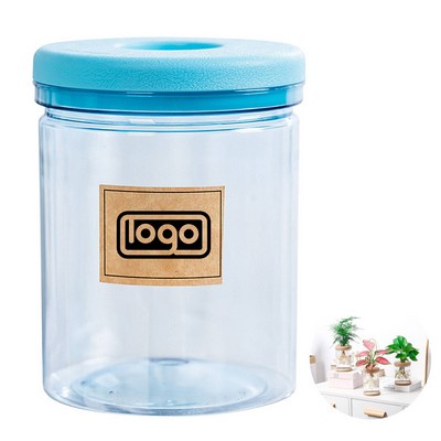 Transparent Plastic Hydroponic Planter Pot