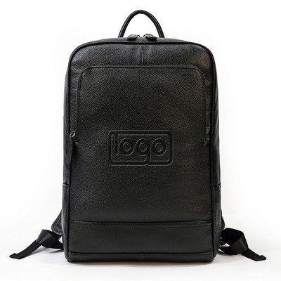 15" Genuine Leather Laptop Backpack