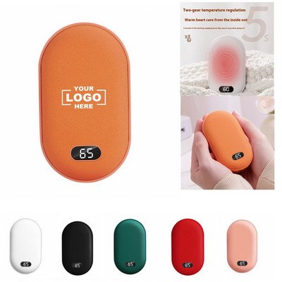 Digital Mini Portable 2-in-1 USB Hand Warmer Power Bank