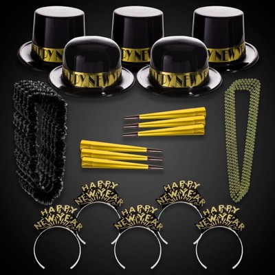 Gold Showboat New Year Party Kit for 100