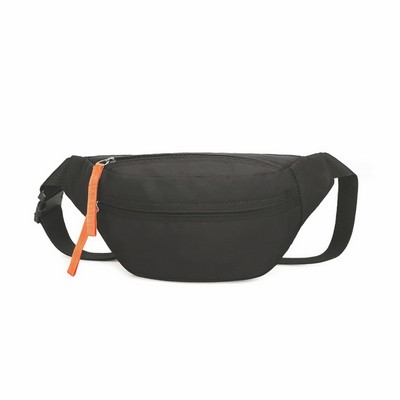 Nylon Solid Color Fanny Pack