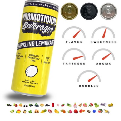 Customizable Sparkling Lemonade 8.4oz or 12oz Sugar or Sugar-Free