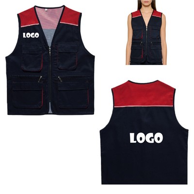 Multi-Pocket Outdoor Work Vest