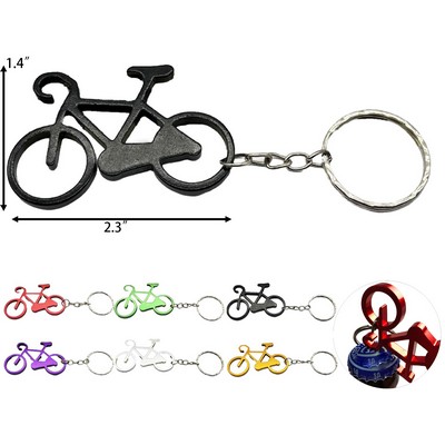 Mini Aluminum Bike Bottle Opener Keychain