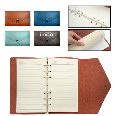 A6 PU Loose-Leaf Notebook