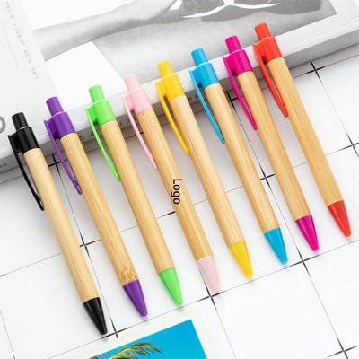 Sustainable Signature Pen | Bamboo Barrel with Phone Holder
