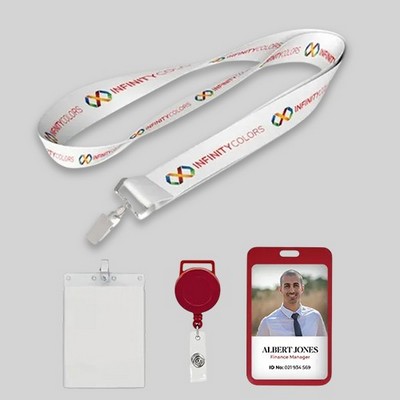 Dye sublimated Custom Full Color Lanyards 1"