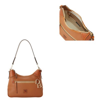 Dooney & Bourke Caramel Brown Pebble Grain Hobo Bag