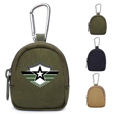 Portable Coin Purse with Carabiner
