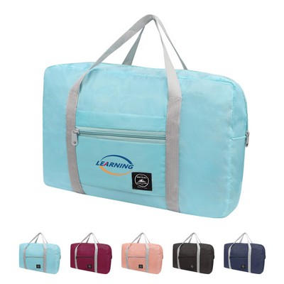 Foldable Polyester Travel Duffle Bag W/ Luggage Sleeve