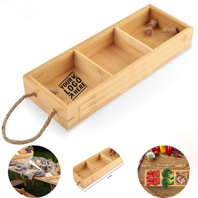Natural Wood Kitchen Organizer Tray