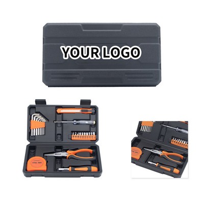 23-Piece Household Tool Set with Blow Mold Case Carbon Steel Allen Wrench
