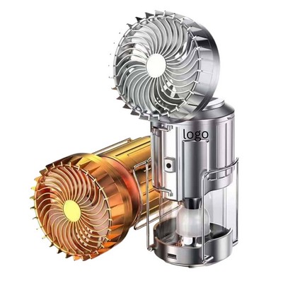 Solar Camping Lantern with Fan and Power Bank