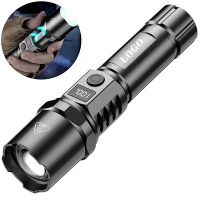 Outdoor Rechargeable LED Flashlight with 3 Light Modes