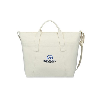 Recycled Cotton Weekender Tote - AWARE™ - Natural