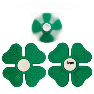 Shamrock Sensory Fidget Toy with 6 Textured Worry Stones for Anxiety Pain Stress Relief