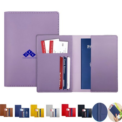 Durable PU Leather Passport Holder with Multi Card Slots