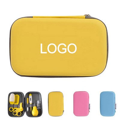 8Pcs Baby Safety Grooming Set Nail Clipper Kit EVA Bag