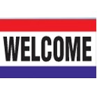 3 Stripe Welcome Nylon Message Flag (3'x5')