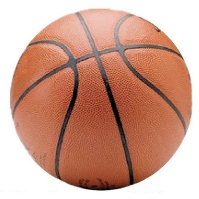 Basketball Acrylic Coaster w/Felt Back