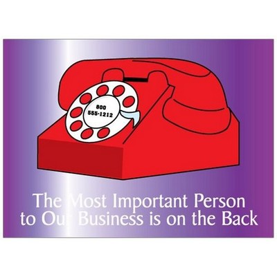 Rotary Dial Telephone Rectangle Photo Hand Mirror (2½"x3½")