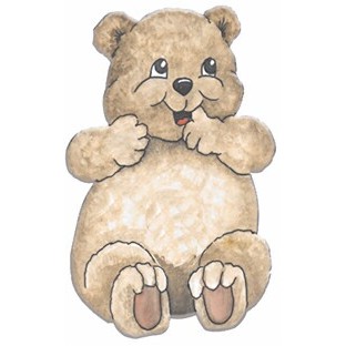 Bear Cub Magnet w/ Full Magnetic Back (4 Square Inch)