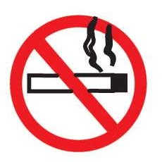No Smoking Sign Gift Shop Magnet w/ Full Magnetic Back (6 Square Inch)