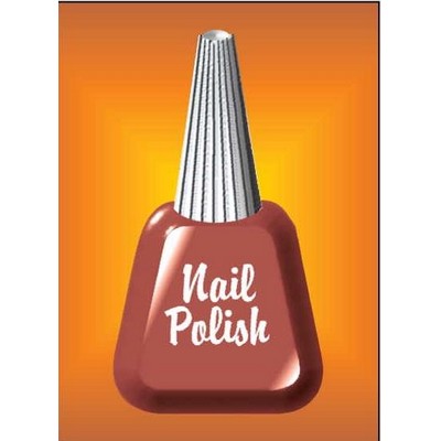 Nail Polish Rectangle Badge w/ Bar Pin (2 1/2"x3 1/2")