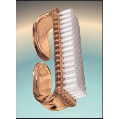 Nail Brush Rectangle Badge w/ Bar Pin (2"x3")