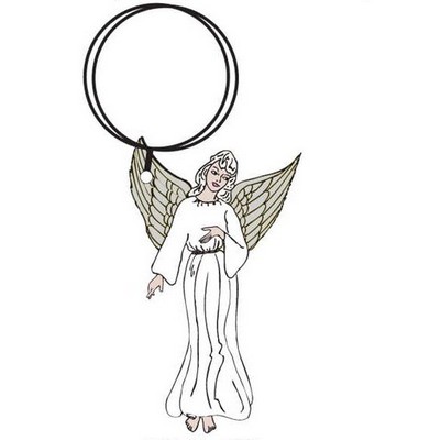 Angel Executive Keychain w/Mirrored Back (4 Square Inch)