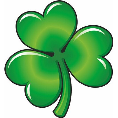 Shamrock Promotional Magnet w/ Strip Magnet (10 Square Inch)