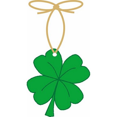 Four Leaf Clover Ornament w/ Clear Mirrored Back (10 Square Inch)