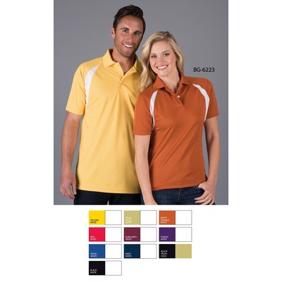 Ladies' Contrast Raglan Sleeve Polo