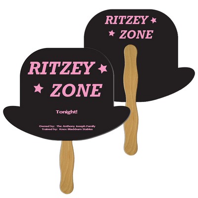 Derby Hat Fast Hand Fan (2 Sides) 1 Day