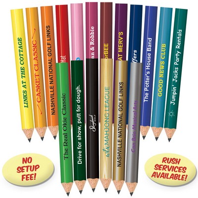 Light Green Round Golf Pencils