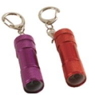 2 1/8"x5/8" Aluminum LED Keychain Flashlight
